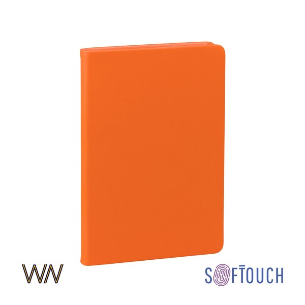 Ежедневник недатированный "Милан", А5, покрытие soft touch оранжев