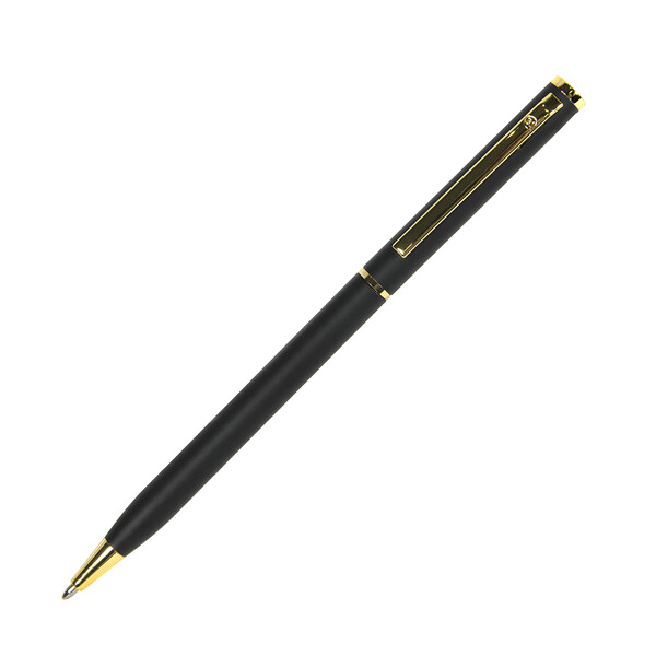 Ручка шариковая SLIM черный, золотист