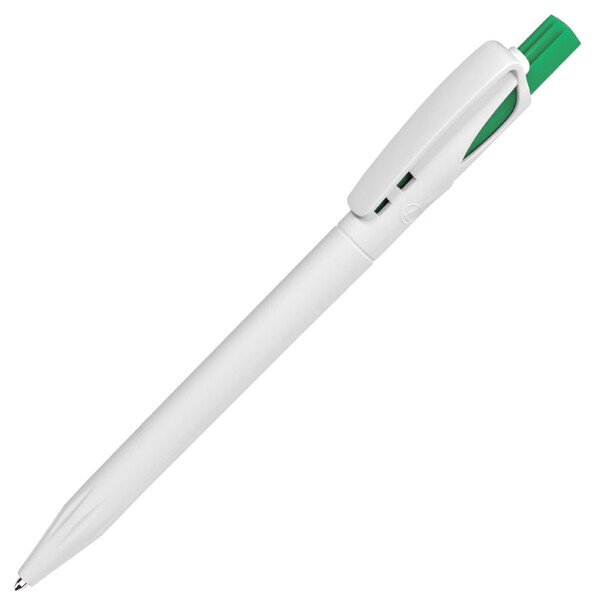 Ручка шариковая TWIN WHITE белый, зелен