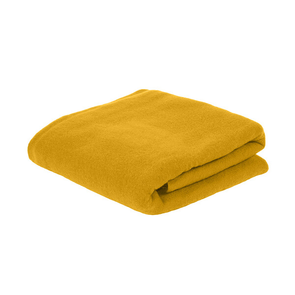 Плед PLAIN, 100х140 см, флис 150 гр/м2; 100% полиэстер желт