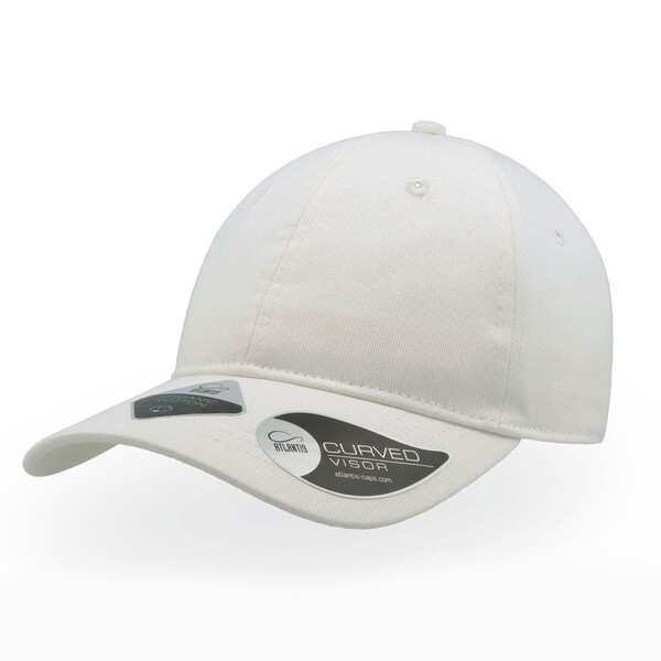 Бейсболка с NFC-меткой в козырьке GREEN CAP 265 из органического хлопка бел