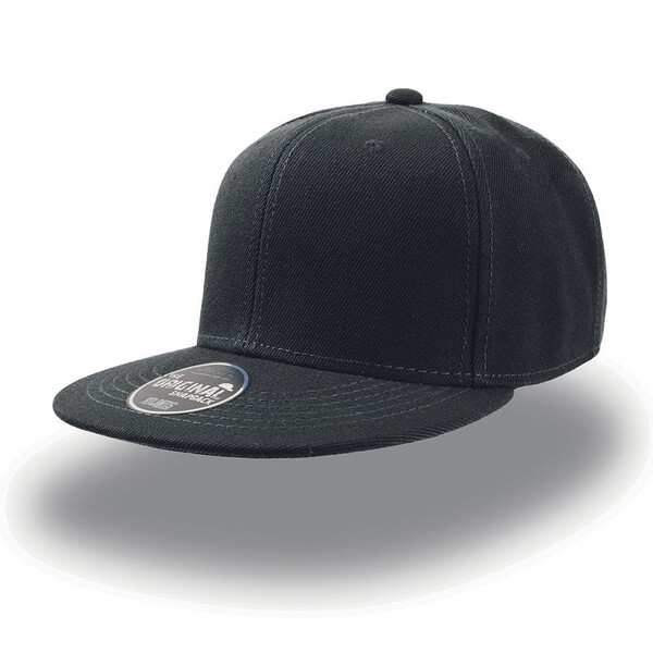 Бейсболка SNAP BACK, 6 клиньев, пластиковая застежка черн