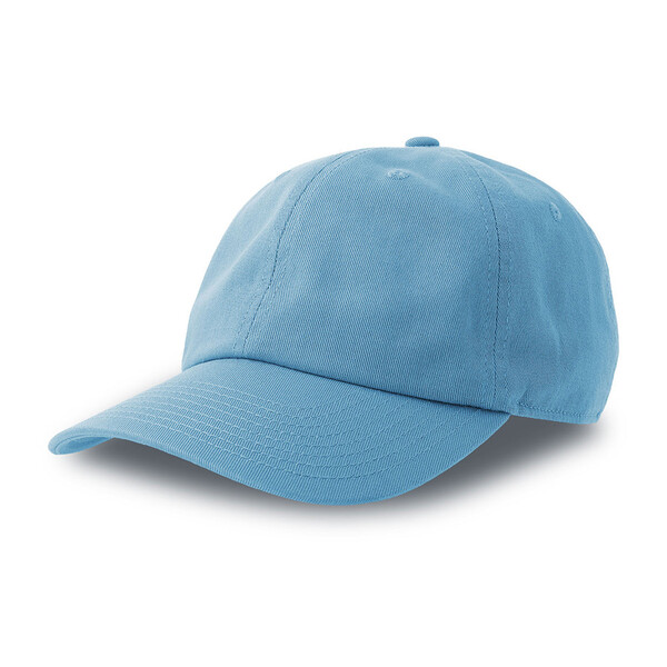 Бейсболка DAD HAT-S, 6 клиньев, металлическая застежка голубой