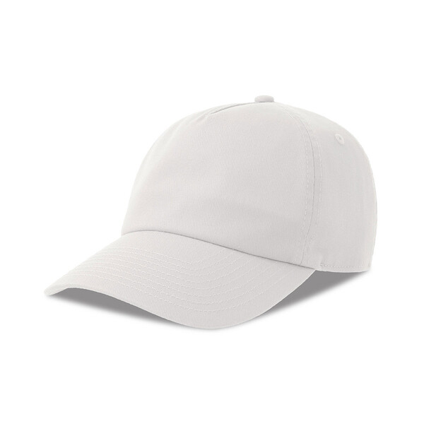 Бейсболка DAD HAT-S, 5 клиньев, металлическая застежка бел