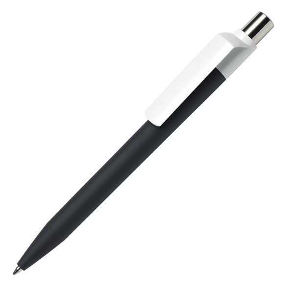 Ручка шариковая DOT, покрытие soft touch черн