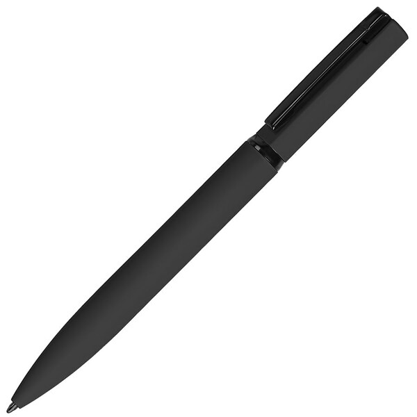 Ручка шариковая MIRROR BLACK, покрытие soft touch черн