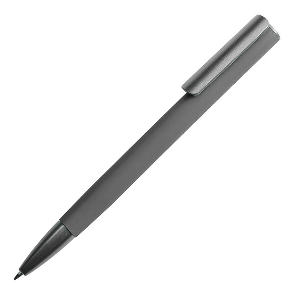 Ручка шариковая ELEGANCE с покрытием soft touch серый, темно-сер