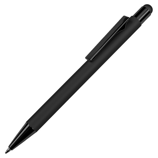 Ручка шариковая FACTOR COLOR со стилусом черн