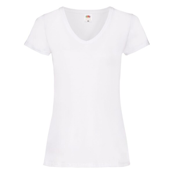 Футболка женская "Lady-Fit V-Neck T" бел