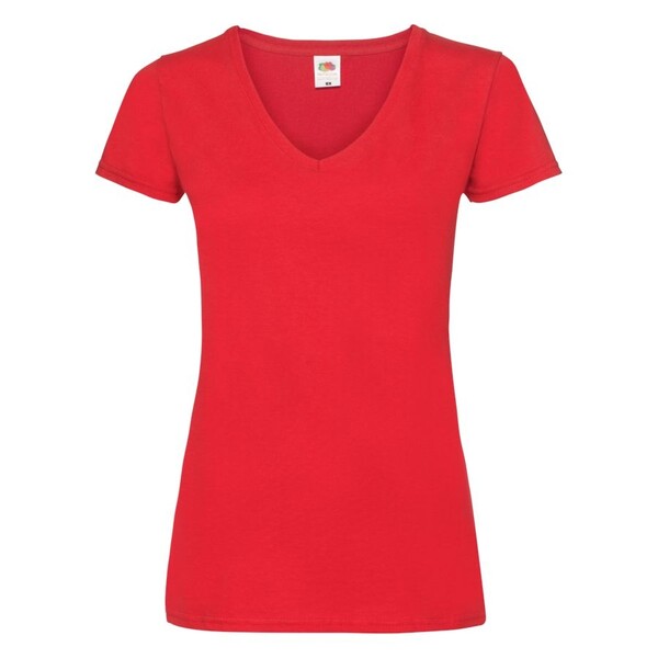 Футболка женская LADY FIT V-NECK T 210 красн