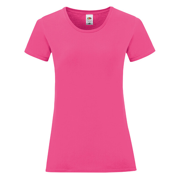 Футболка женская LADIES ICONIC 150 ярко-розов