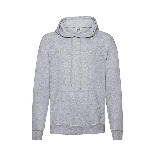 Толстовка без начеса LIGHTWEIGHT HOODED SWEAT 240 серый меланж