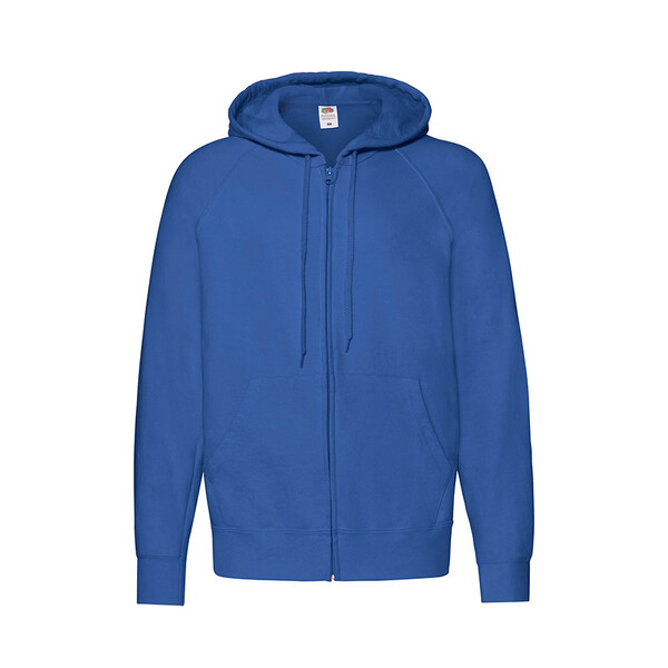 Толстовка без начеса LIGHTWEIGHT HOODED SWEAT JACKET 240 ярко-син