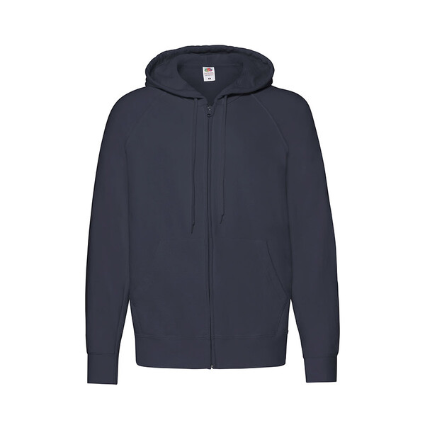 Толстовка без начеса LIGHTWEIGHT HOODED SWEAT JACKET 240 темно-син