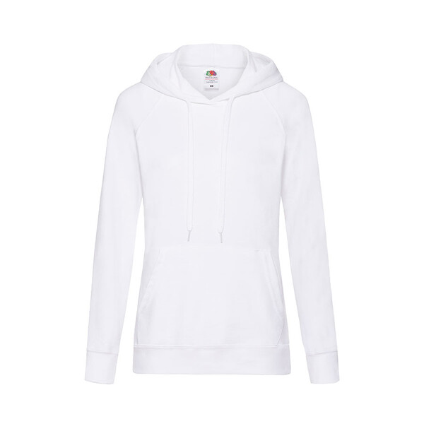 Толстовка женская без начеса LIGHTWEIGH HOODED SWEAT 240 бел