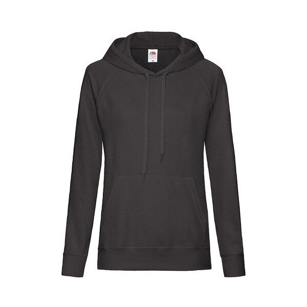Толстовка женская без начеса LIGHTWEIGH HOODED SWEAT 240 черн