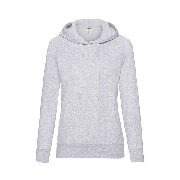 Толстовка женская без начеса LIGHTWEIGH HOODED SWEAT 240 серый меланж