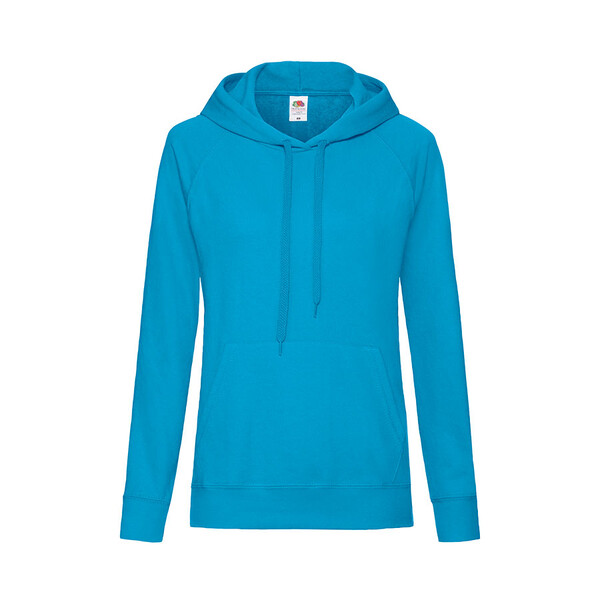 Толстовка женская без начеса LIGHTWEIGH HOODED SWEAT 240 голубой лазурн