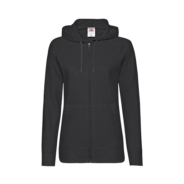 Толстовка женская без начеса LADIES LIGHTWEIGHT HOODED SWEAT 240 черн