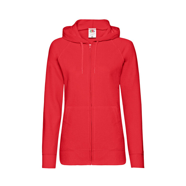 Толстовка женская без начеса LADIES LIGHTWEIGHT HOODED SWEAT 240 красн