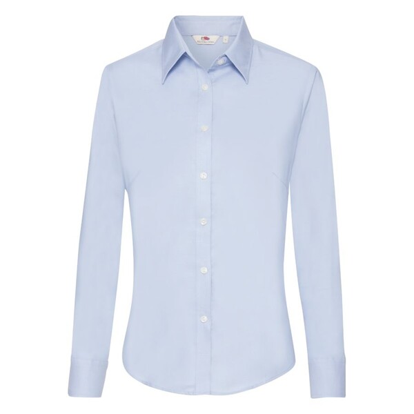 Рубашка женская LONG SLEEVE OXFORD SHIRT LADY-FIT 135 голубой