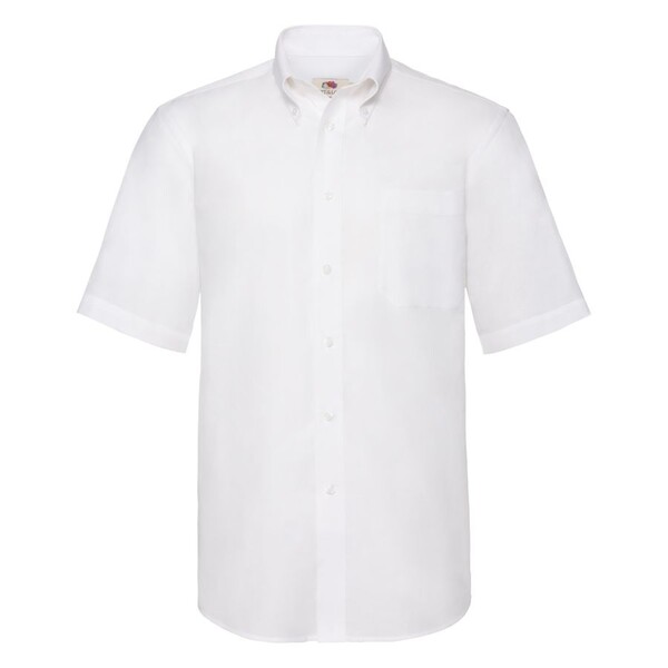 Рубашка мужская SHORT SLEEVE OXFORD SHIRT 130 бел