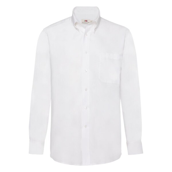 Рубашка мужская LONG SLEEVE OXFORD SHIRT 130 бел