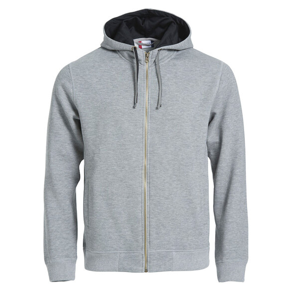 Толстовка мужская CLASSIC HOODY FULL ZIP 300 серый меланж