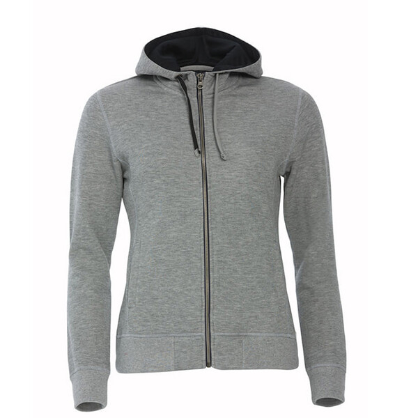 Толстовка женская CLASSIC HOODY FULL ZIP 300 серый меланж
