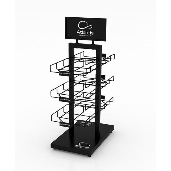 Стойка настольная_ATLANTIS BLACK RETAIL DOUBLE SIDE DISPLAY черн