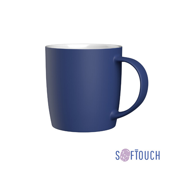 Кружка "Best", покрытие soft touch син