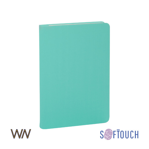 Ежедневник недатированный "Милан", А5, покрытие soft touch мятн