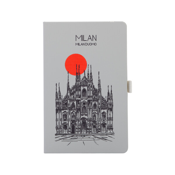 Блокнот "Парма_Duomo Milan", формат А5 сер
