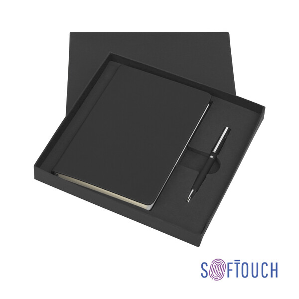 Набор подарочный "Неаполь", покрытие soft touch черн