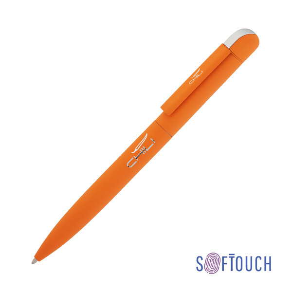 Ручка шариковая "Jupiter", покрытие soft touch оранжев
