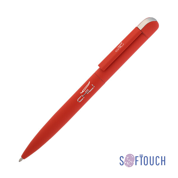 Ручка шариковая "Jupiter", покрытие soft touch красн