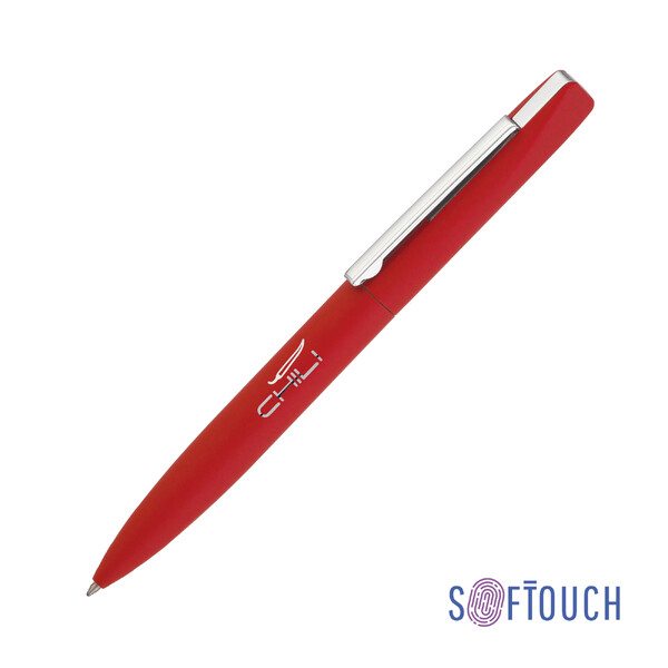 Ручка шариковая "Mercury", покрытие soft touch красн