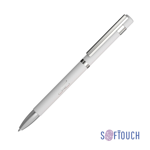 Ручка шариковая "Mars", покрытие soft touch бел