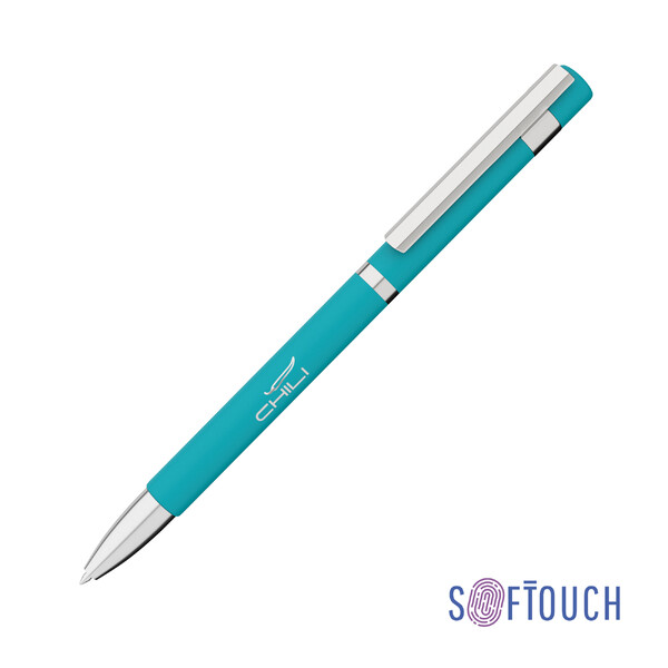 Ручка шариковая "Mars", покрытие soft touch бирюзов