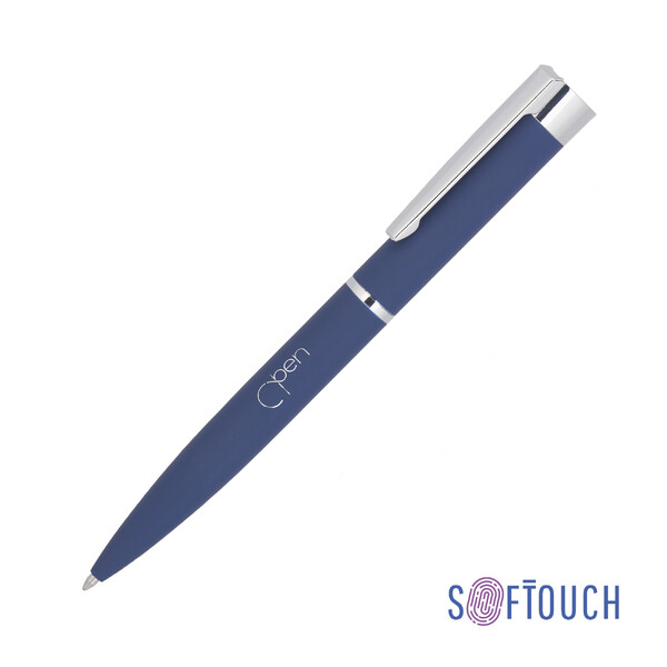Ручка шариковая "Alice", покрытие soft touch темно-син