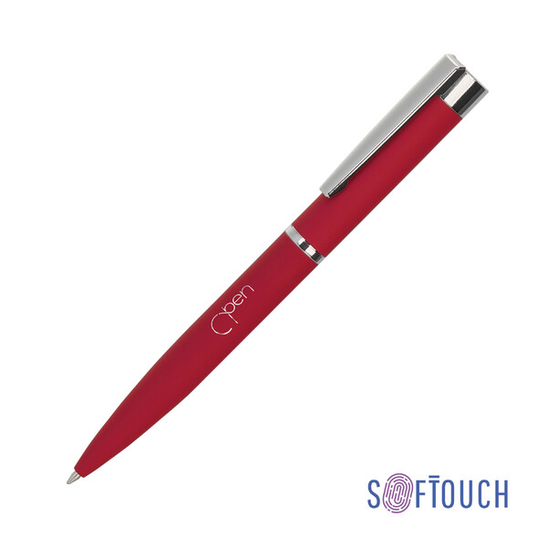 Ручка шариковая "Alice", покрытие soft touch красн