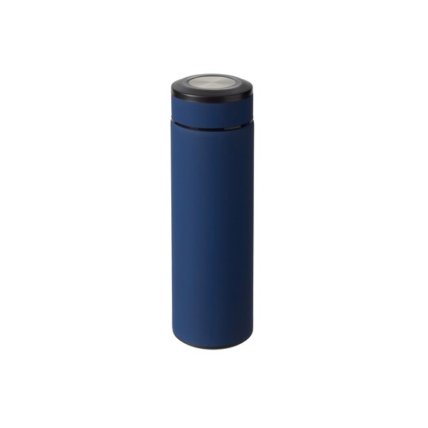 Вакуумный термос "Vacuum Flask C1", soft touch, 420мл, темно-синий