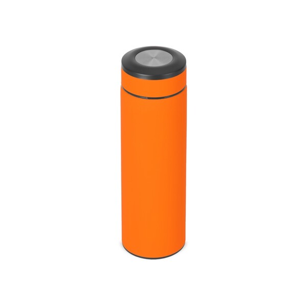 Вакуумный термос "Vacuum Flask C1", soft touch, 420мл, оранжевый