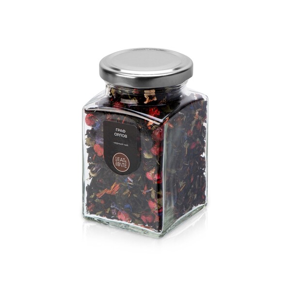 Чай черный, серия "Bouquet", граф Орлов, стеклянная банка