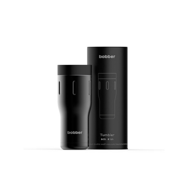Термос питьевой, вакуумный, бытовой, тм "bobber". Объем 0,47 литра. Артикул Tumbler-470 Black Coffee