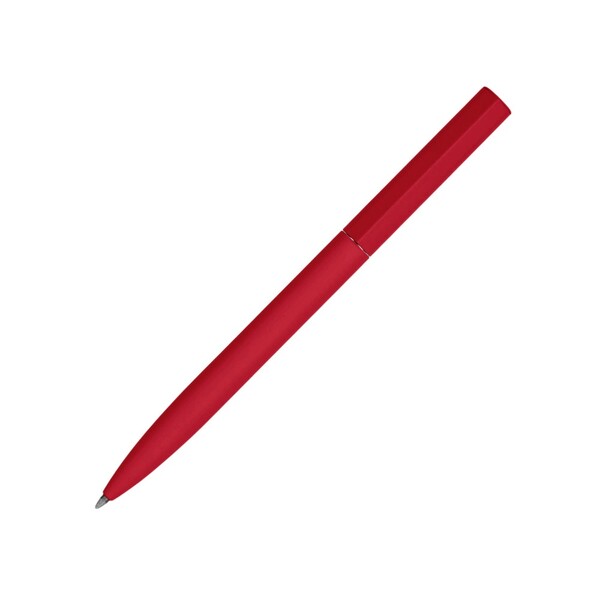 Шариковая металлическая ручка "Minimalist" софт-тач, красный