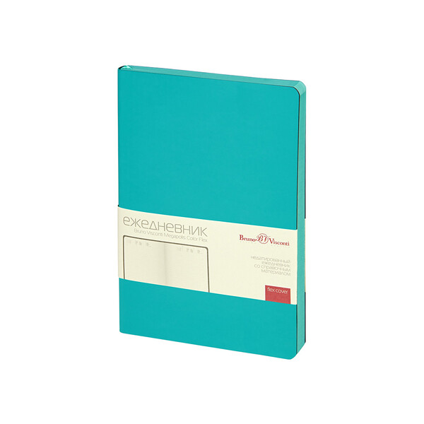 Ежедневник недатированный А5 "Megapolis Color Flex New", морская волна