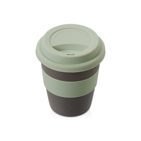 Стакан с силиконовой крышкой "Cafe", olive
