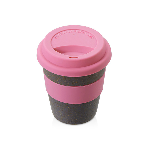 Стакан с силиконовой крышкой "Cafe", dust pink