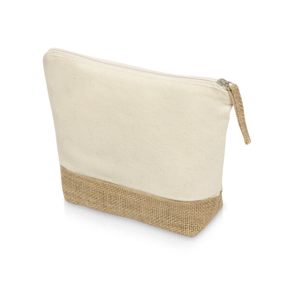 Косметичка "Jute" из хлопка и джута, натуральный